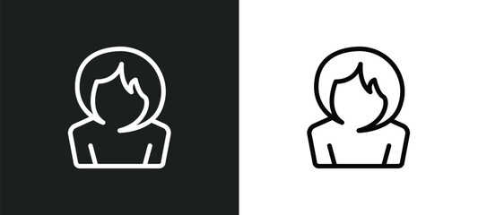 characters icon isolated in white and black colors. characters outline vector icon from shapes collection for web, mobile apps and ui.