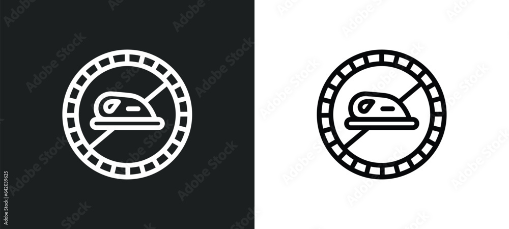 Poster no ironing icon isolated in white and black colors. no ironing outline vector icon from signs collec