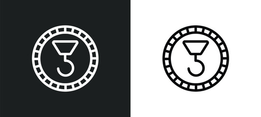 hoist icon isolated in white and black colors. hoist outline vector icon from signs collection for web, mobile apps and ui.