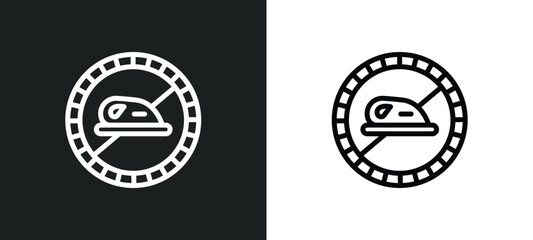 Obraz premium no ironing icon isolated in white and black colors. no ironing outline vector icon from signs collection for web, mobile apps and ui.
