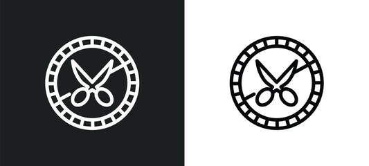 no cut icon isolated in white and black colors. no cut outline vector icon from signs collection for web, mobile apps and ui.