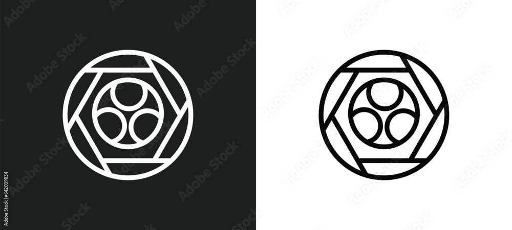 Poster toxic material icon isolated in white and black colors. toxic material outline vector icon from sign