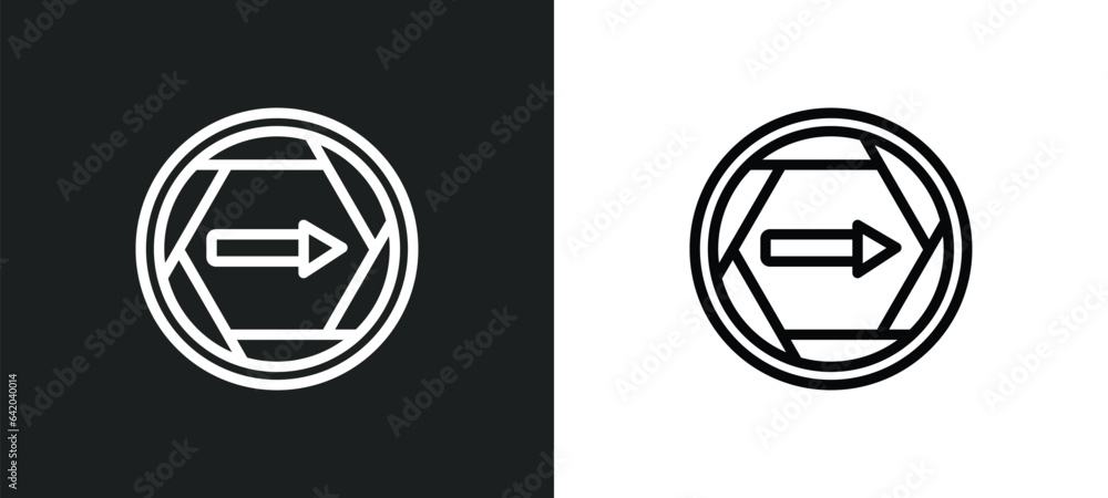 Aufkleber keep right icon isolated in white and black colors. keep right outline vector icon from signs collec