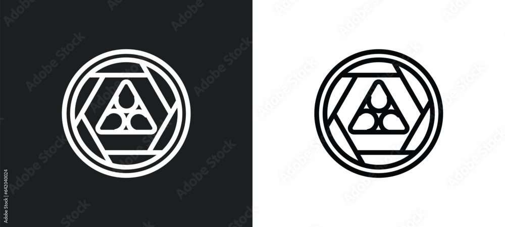 Poster biohazard risk triangular icon isolated in white and black colors. biohazard risk triangular outline