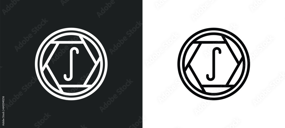 Poster integral icon isolated in white and black colors. integral outline vector icon from signs collection