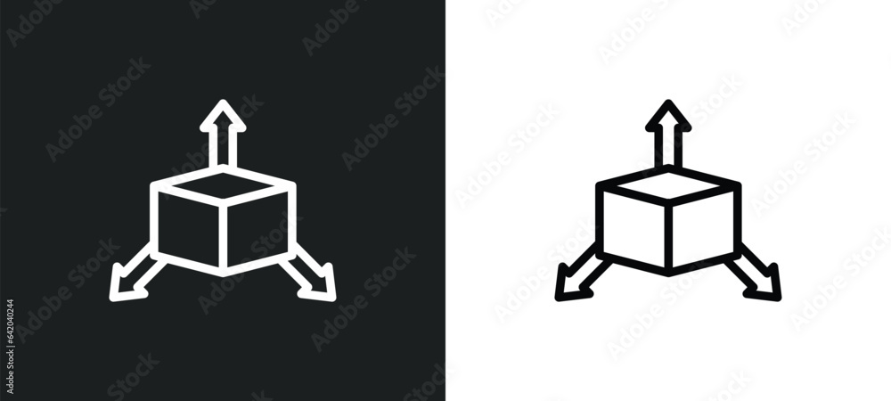 Poster cad icon isolated in white and black colors. cad outline vector icon from technology collection for 