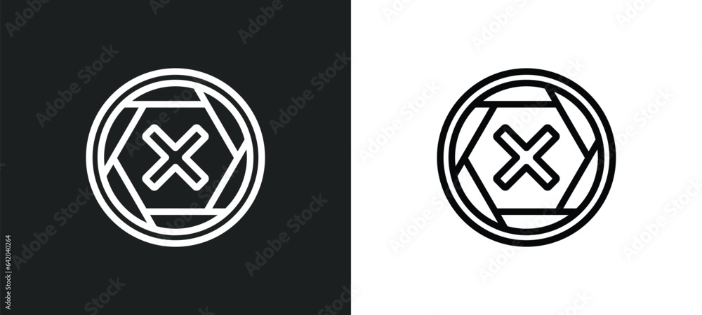 Poster multiply icon isolated in white and black colors. multiply outline vector icon from signs collection