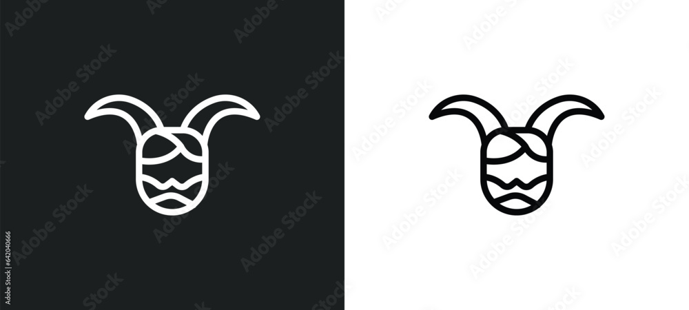 Poster satyr icon isolated in white and black colors. satyr outline vector icon from user collection for we