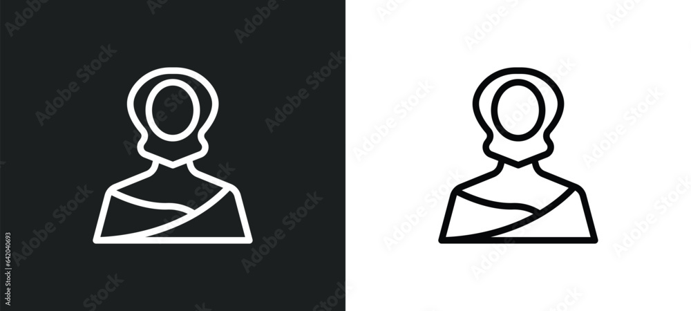 Poster malaysian icon isolated in white and black colors. malaysian outline vector icon from user collectio