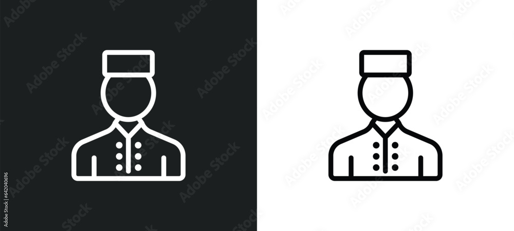 Poster indonesian icon isolated in white and black colors. indonesian outline vector icon from user collect
