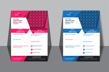 Corporate business flyer Book Release flyer flyer in A4 with colorful business proposal, promotion, Business Flyer Design, Creative Business Flyer Design Template, Vector design, Medical flayer, 