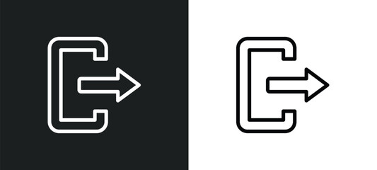 icon isolated in white and black colors. outline vector icon from user interface collection for web, mobile apps and
