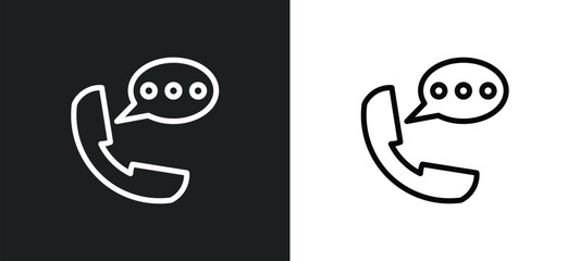 voice message icon isolated in white and black colors. voice message outline vector icon from user interface collection for web, mobile apps and ui.