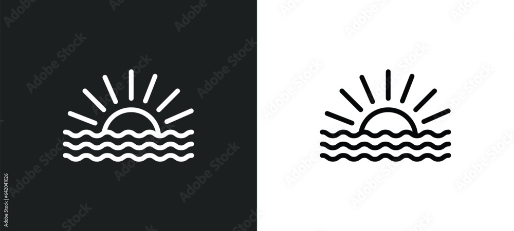 Poster haze icon isolated in white and black colors. haze outline vector icon from weather collection for w