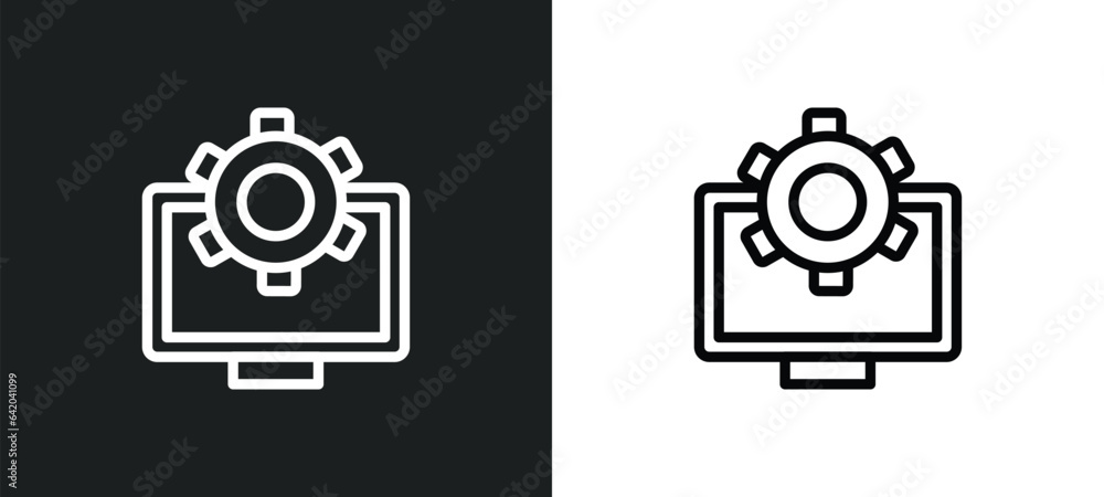 Poster engine icon isolated in white and black colors. engine outline vector icon from web collection for w