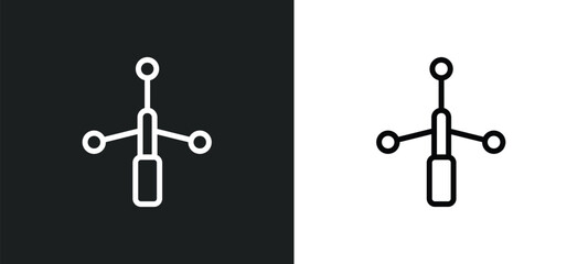 anemometer icon isolated in white and black colors. anemometer outline vector icon from weather collection for web, mobile apps and ui. - obrazy, fototapety, plakaty