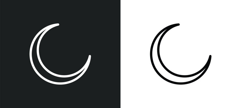 Thin Moon - Free shapes icons