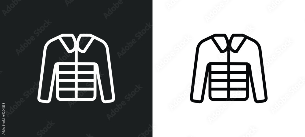 Poster coat icon isolated in white and black colors. coat outline vector icon from winter collection for we
