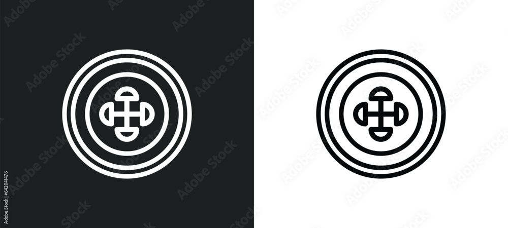 Poster understanding icon isolated in white and black colors. understanding outline vector icon from zodiac