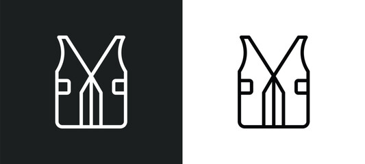 zip? icon isolated in white and black colors. zip? outline vector icon from woman clothing collection for web, mobile apps and ui.