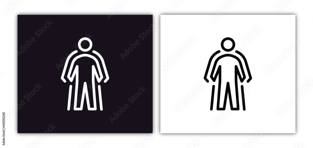 Aufkleber exoskeleton icon isolated in white and black colors. exoskeleton outline vector icon from artificial