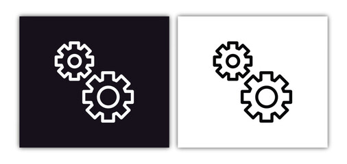 technical support icon isolated in white and black colors. technical support outline vector icon from big data collection for web, mobile apps and ui.