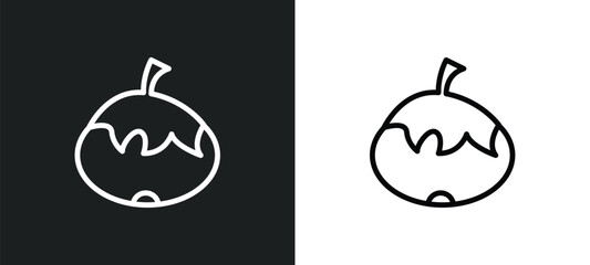 fresh tomato icon isolated in white and black colors. fresh tomato outline vector icon from bistro and restaurant collection for web, mobile apps and ui.