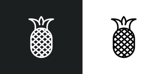 pine icon isolated in white and black colors. pine outline vector icon from brazilia collection for web, mobile apps and ui.