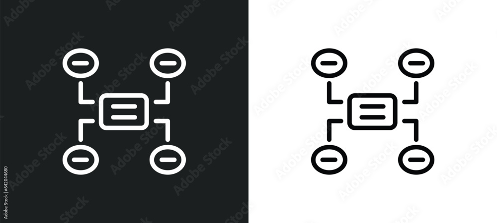 Poster constructivism icon isolated in white and black colors. constructivism outline vector icon from comm
