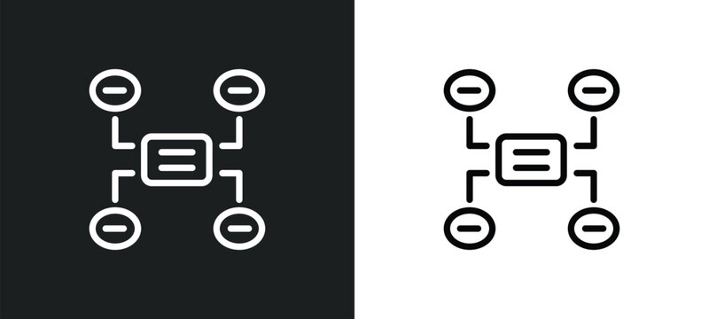 constructivism icon isolated in white and black colors. constructivism outline vector icon from communications collection for web, mobile apps and ui.