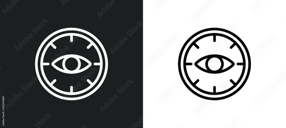 Poster biometric recognition icon isolated in white and black colors. biometric recognition outline vector 