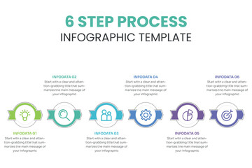 Business data visualization. timeline infographic icons designed for abstract background template with 6 options