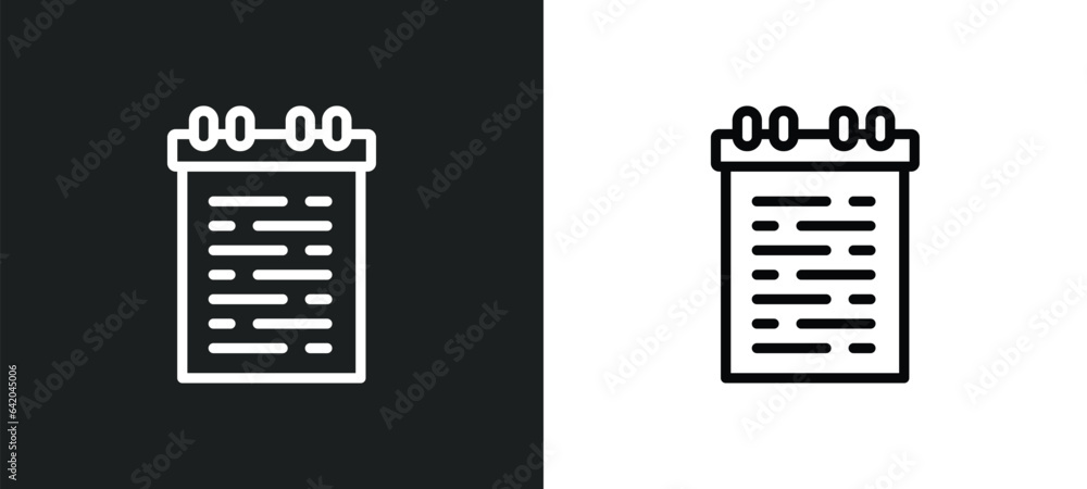 Aufkleber shopping list icon isolated in white and black colors. shopping list outline vector icon from e comm
