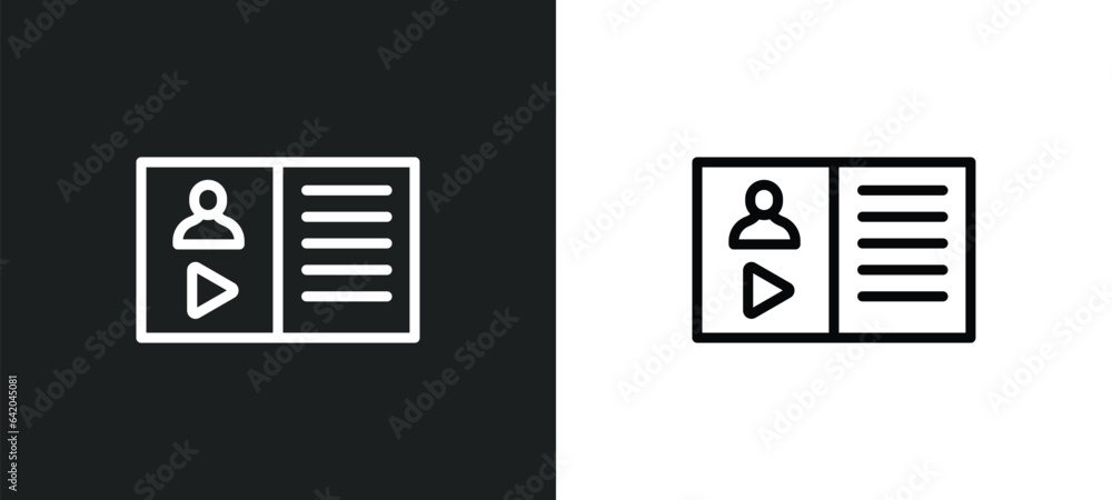 Poster lesson icon isolated in white and black colors. lesson outline vector icon from e learning and educa