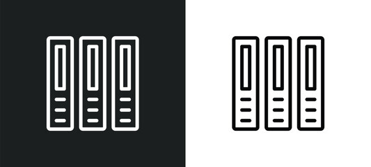 Obraz premium three books icon isolated in white and black colors. three books outline vector icon from education collection for web, mobile apps and ui.