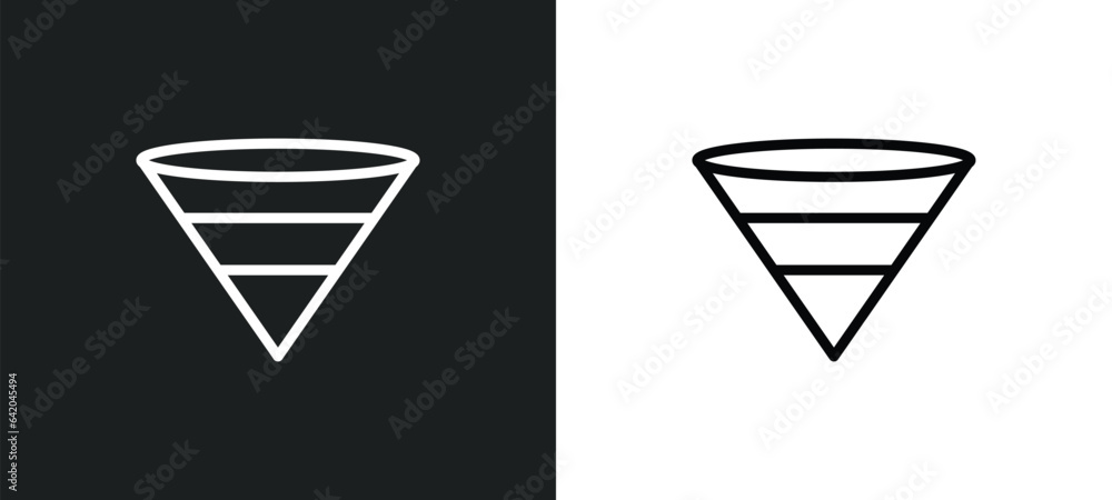 Poster spacetime curvature icon isolated in white and black colors. spacetime curvature outline vector icon