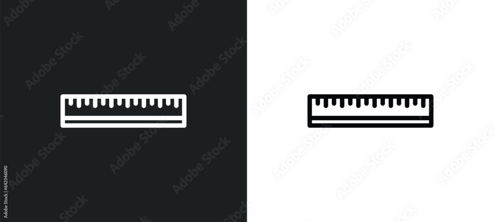 Poster square measument icon isolated in white and black colors. square measument outline vector icon from 
