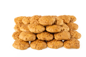 Taai taai is a Dutch delicacy that is often eaten around the time of Sinterklaas. It is made from speculoos, but is softer than traditional speculoos. The literal translation is chewy chewy.