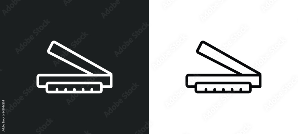 Poster caliper icon isolated in white and black colors. caliper outline vector icon from measurement collec