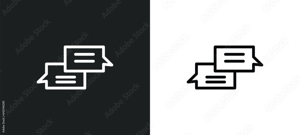 Poster medical talk of rectangular icon isolated in white and black colors. medical talk of rectangular out