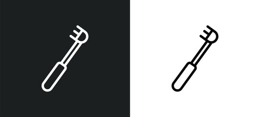 electric toothbrush icon isolated in white and black colors. electric toothbrush outline vector icon from medical collection for web, mobile apps and ui.