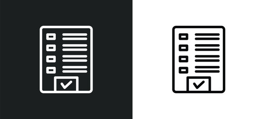 evaluate icon isolated in white and black colors. evaluate outline vector icon from miscellaneous collection for web, mobile apps and ui.