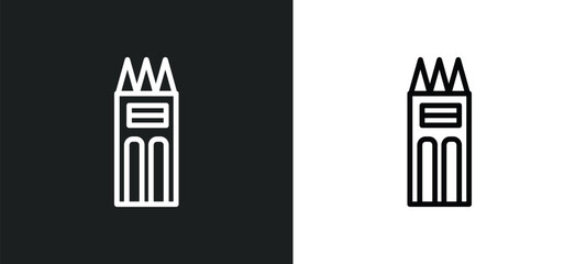 philippines icon isolated in white and black colors. philippines outline vector icon from monuments collection for web, mobile apps and ui.