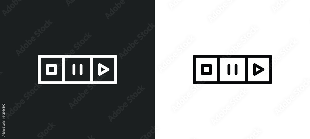 Poster interface icon isolated in white and black colors. interface outline vector icon from multimedia col