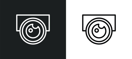 projector len icon isolated in white and black colors. projector len outline vector icon from multimedia collection for web, mobile apps and ui.