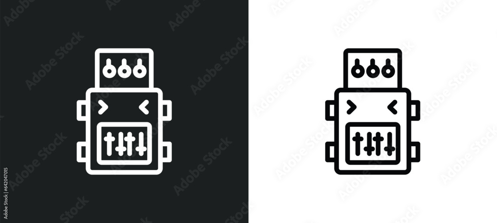 Poster radio ghettoblaster icon isolated in white and black colors. radio ghettoblaster outline vector icon