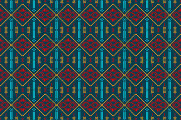 Abstract traditional ethnic folk antique graphic fabric line.Background textile vector illustration ornate elegant vintage style.Native aztec boho vector design.