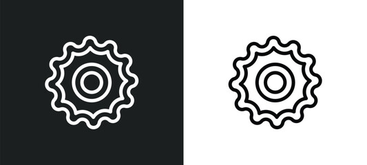 bergamot icon isolated in white and black colors. bergamot outline vector icon from nature collection for web, mobile apps and ui.