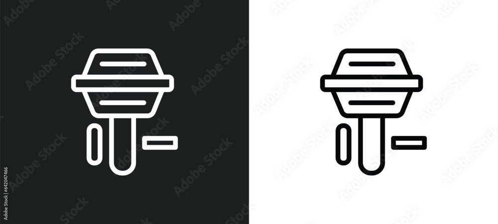 Poster boat engine icon isolated in white and black colors. boat engine outline vector icon from nautical c