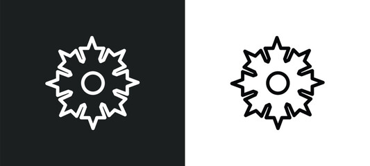pointia icon isolated in white and black colors. pointia outline vector icon from nature collection for web, mobile apps and ui.